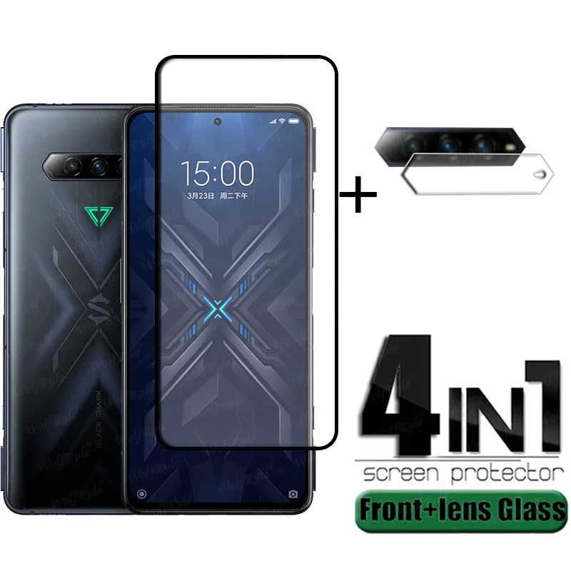 2PCS Full Cover Glass For Xiaomi Black Shark 4 Pro For Black Shark 4 Pro Tempered Glass Screen Protector For Black Shark 4 Pro