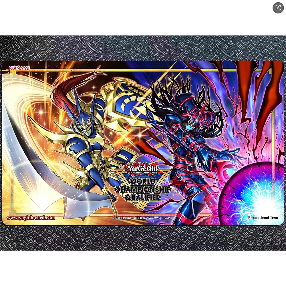 Tapete de Juego Yu-Gi-Oh, Soldado de Brillo Negro - Soldado de la Luz y la Oscuridad, Tapete Personalizado para Cartas de Mago Oscuro, Tapete YGO KMC TCG YuGiOh Mat-315