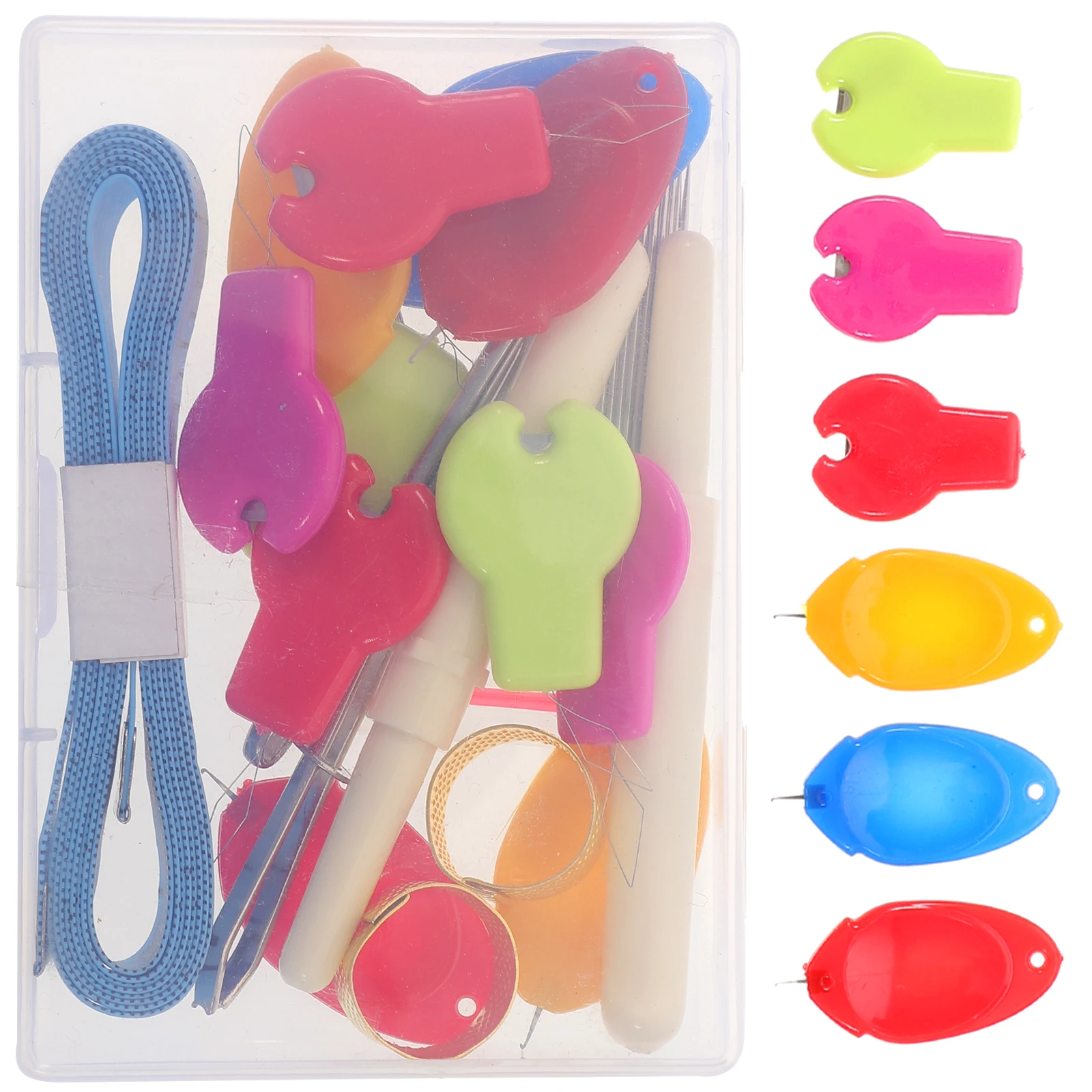 

1 Box Needle Threader Kit Portable DIY Threading Tool for Hand Sewing Cross Stitch Embroidery Craft Accessories