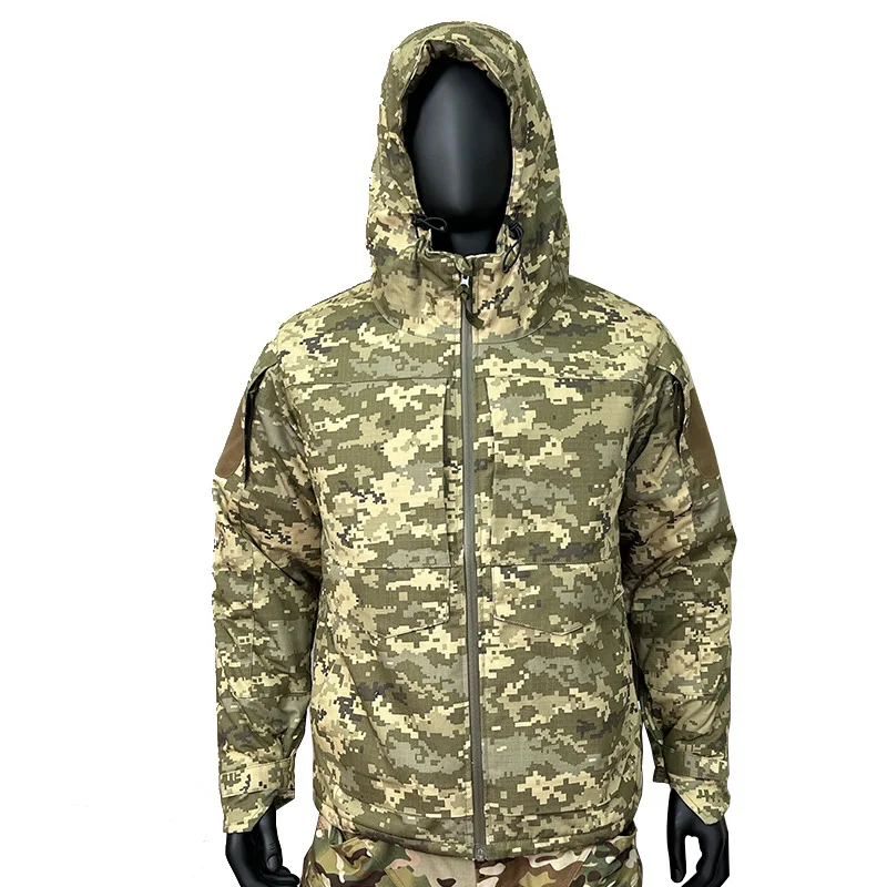 

Waterproof Hiking Jacket Camouflage Windbreaker Tactical Heating Jacket Men Winter Windproof Warm Hooded Cotton Outdoor Coat
