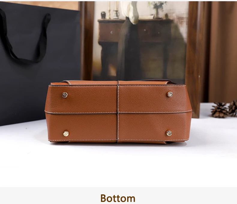 2026 Neue Retro Einfache Handtasche Vielseitig und Elegant Einfarbige Schulter-Umhängetasche Handtasche für Pendler – Detail 15