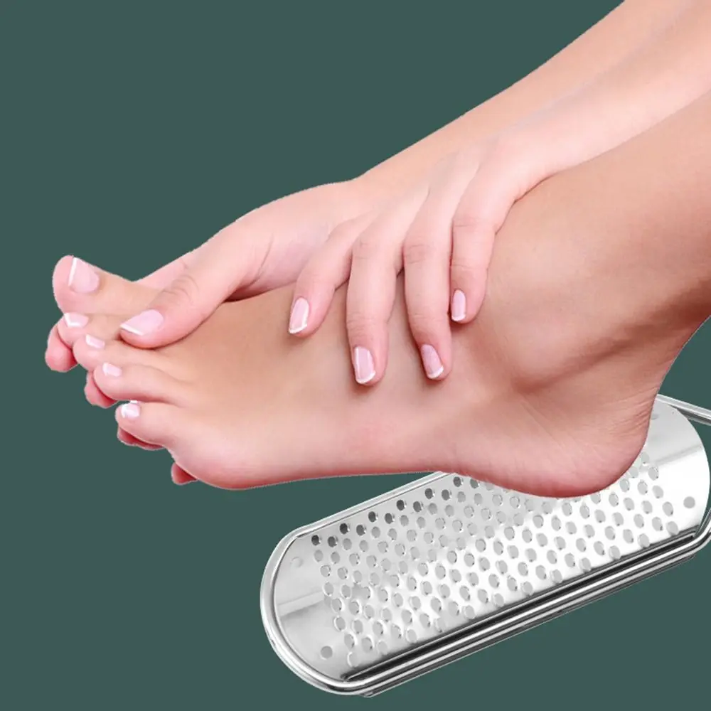 Reusable Stainless Steel Foot File Exfoliating Callus Remover Foot Grinder Rubbing Feet Multifunctional Foot Board Rubbing Men