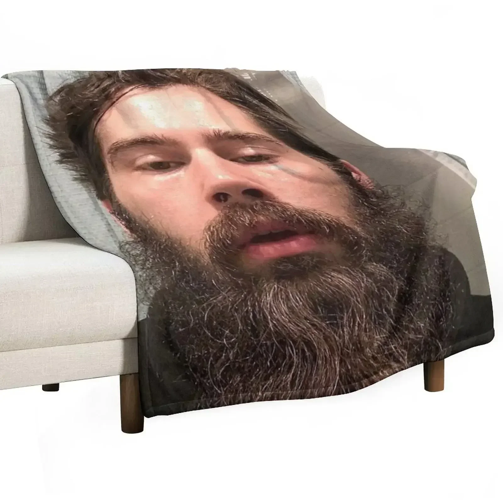 Nick The Beard Mullen Throw Blanket For Decorative Sofa Bed covers Soft Plaid Blankets