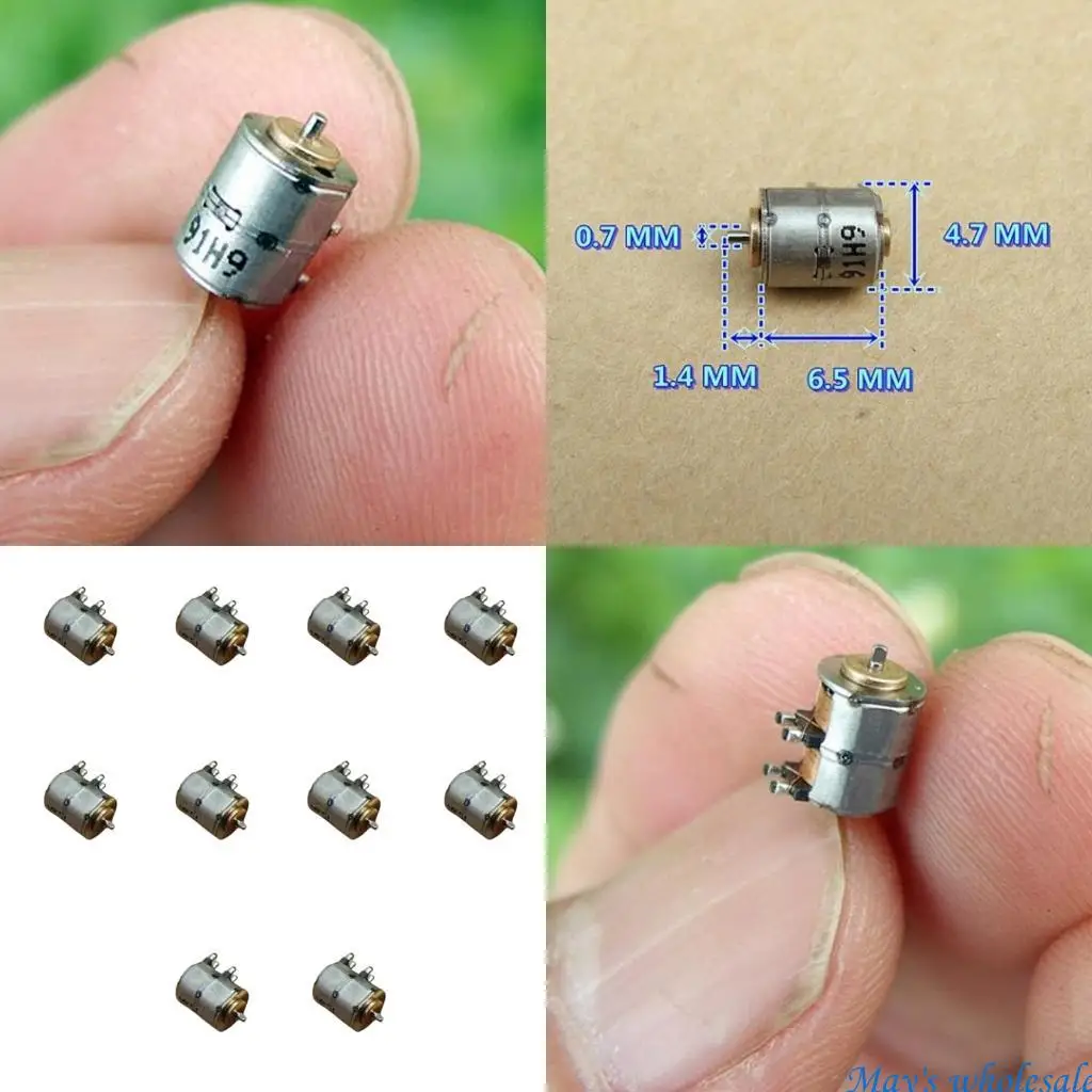 Super Small 4.7mm Bipolar 4 Wire Steppers Motor High Accuracy Control 10pcs Suitable for Robotics & Automation Systems 448A
