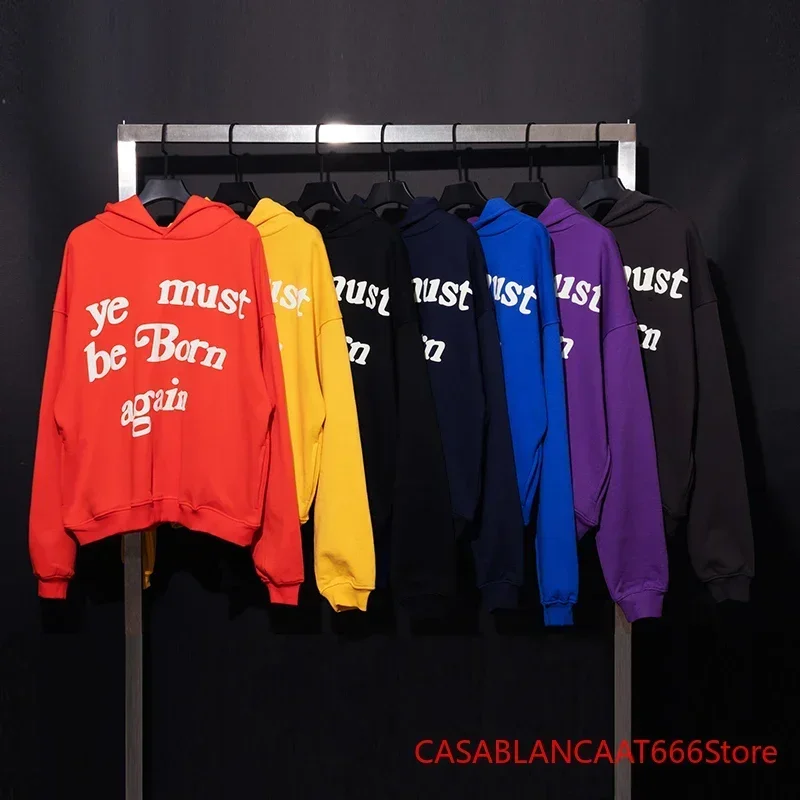 

CPFM.XYZ Hoodie Men Women 3D Foam Logo Kanye Ye Must Be Born Again Hoodie Heavy Fabric Kanye West Sweatshirts