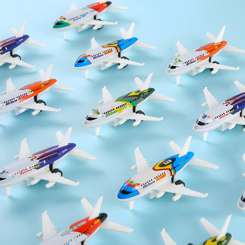 เครื่องบินโลหะผสมขนาดเล็ก 5 ชิ้น แบบจำลองเครื่องบินรบ ของเล่นเด็กผู้ชาย แบบดึงกลับ ของขวัญคริสต์มาส