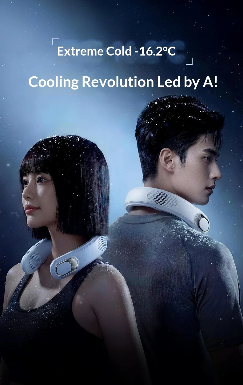 REMAXLIFE RS-GF05 Hanging Neck Fan Whole Body Cold Air Circulation Hanging Neck Small Fan Lightweight Noise Reduction For Gifts