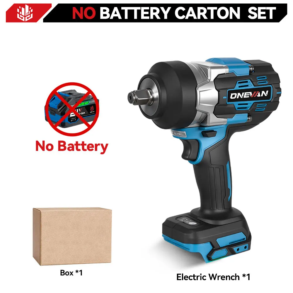 ONEVAN 1/2" Brushless Electric Impact Wrench 2800N.M Torque Removal Screw Nut Screwdriver Home Power Tool For Makita Battery Pin image 3