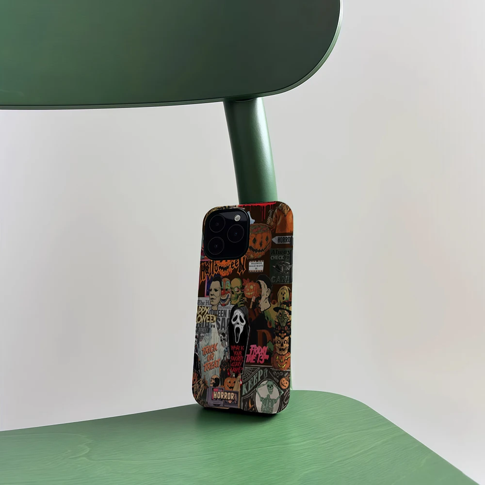 CaseLumi Matte Bumper für MagSafe Hülle für iPhone 17 16 15 14 Plus 13 Pro Max Stoßfeste Harte PC-Hülle Horrorfilm Halloween Cover – Detail 8