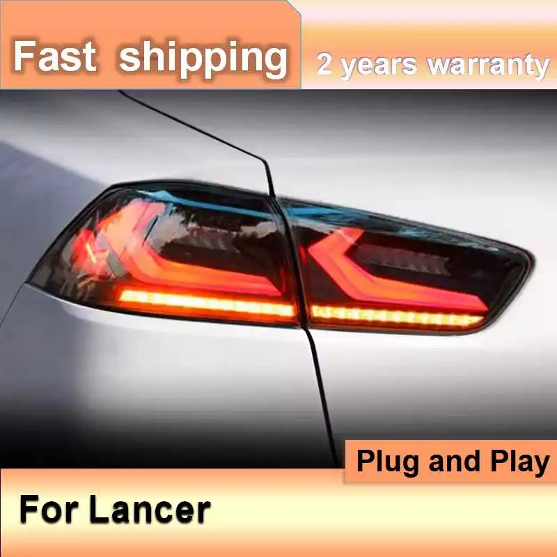 

Автомобильные аксессуары для Mitsubishi Lancer Tail Light 2009-2016 Lancer EX Задний фонарь DRL Противотуманный тормозной сигнал поворота заднего хода