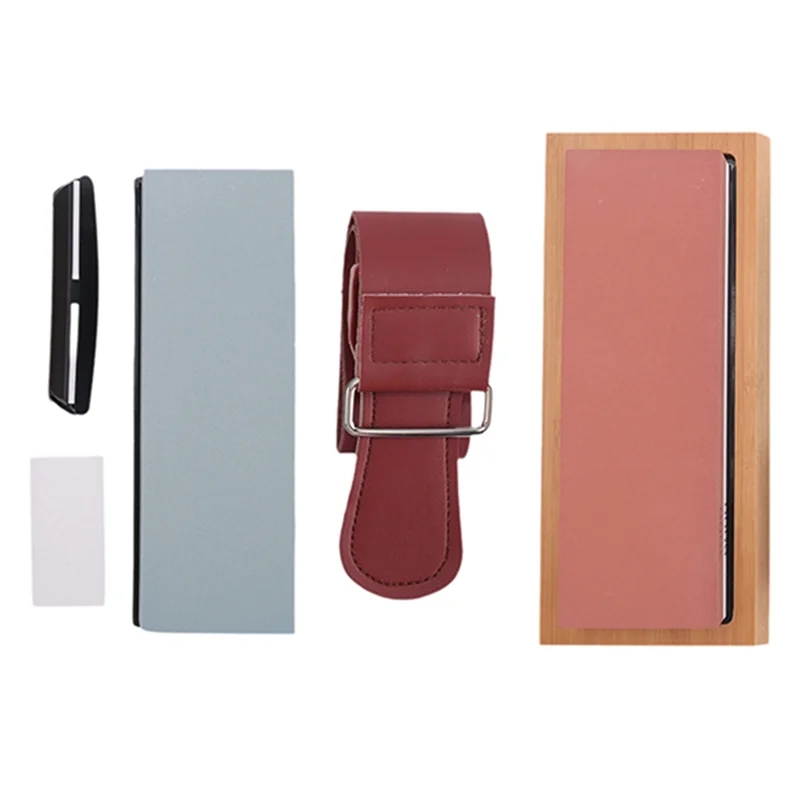 

Y42A-Knife Sharpening Stone Kit 4 Side Whetstone Sharpener, Preium 400/1000 3000/8000 Grit Wet Stone Set, Water Stone