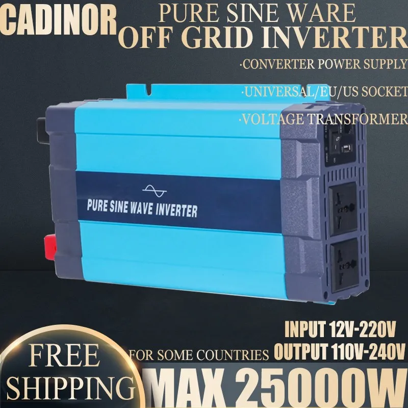 Pure Sine Wave Inverter DC 12V To AC220V 1000W-25000W Voltage Transformer Power Converter Wind Inverter