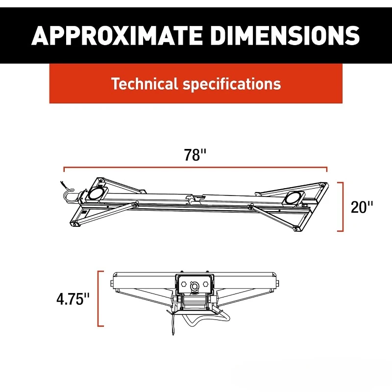 Power Stabilizer Jack System  Automatic Adjustment, Heavy-Gauge Powder-Coated Steel Frame, home.