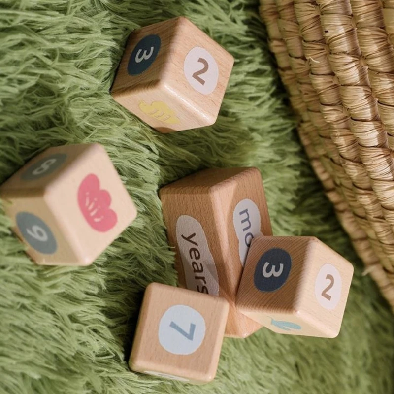 J15U دعائم صور لنمو الطفل مصنوعة يدويًا من الخشب وأسطح ناعمة محمولة