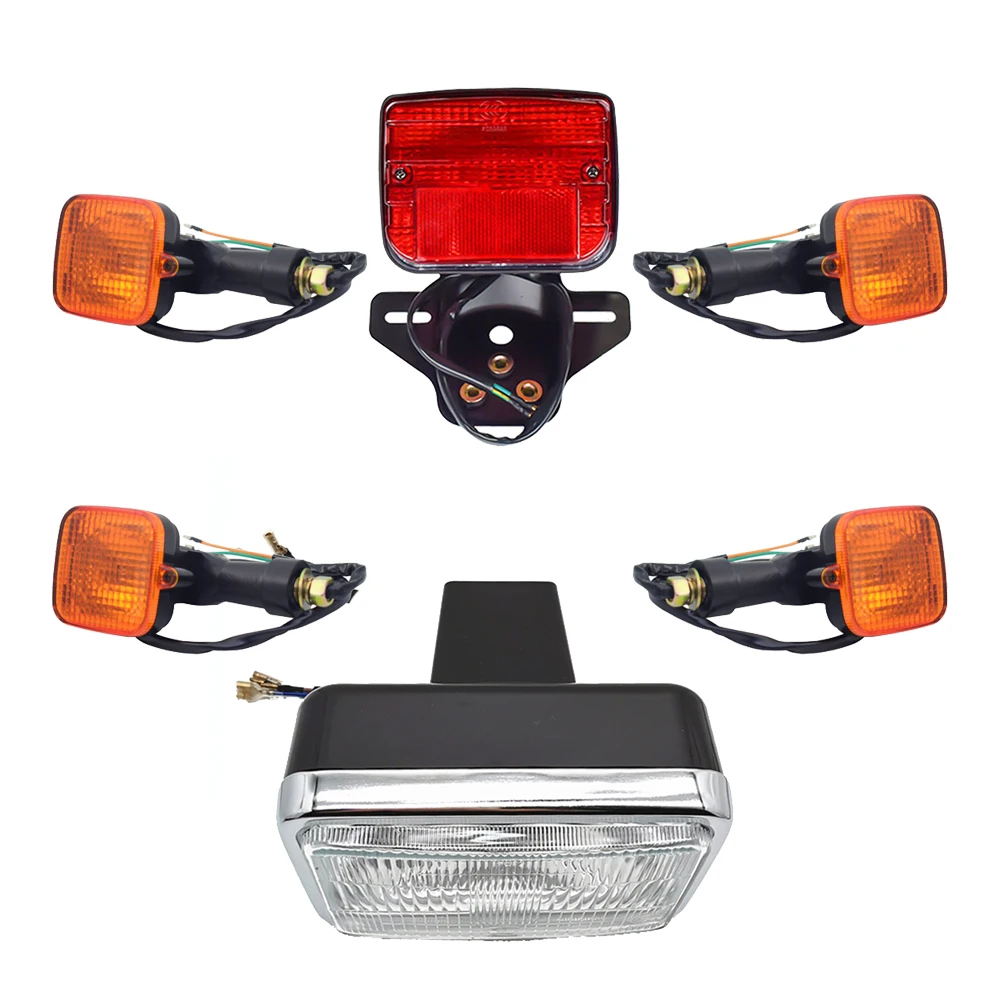 Motorycle Head Light/Tail Lights/Indicators Complete for Honda Suzuki Haojue Lifan CG125 CG150 ZJ125 Front Lamp Accessories