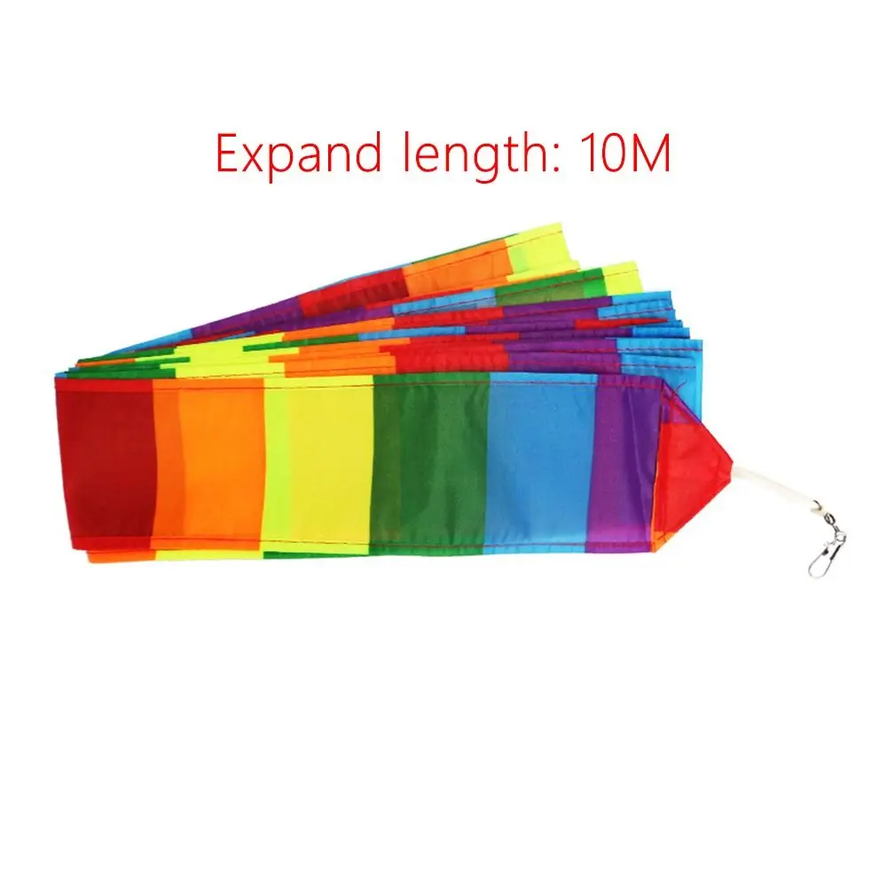 ใหม่ 10 เมตร Kite Tail ของเล่น DIY แบบไดนามิก Kite Extension ของขวัญเด็ก Kite อุปกรณ์เสริมสวนกีฬากลางแจ้ง