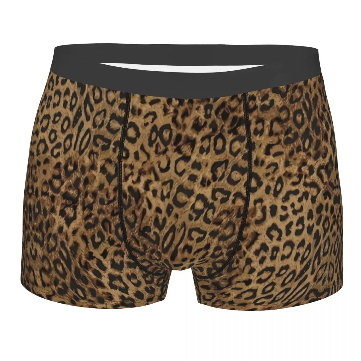 Cool Leopard Print Boxers Shorts Panties Men\'s Underpants Stretch Wild Animal Skin Briefs Underwear