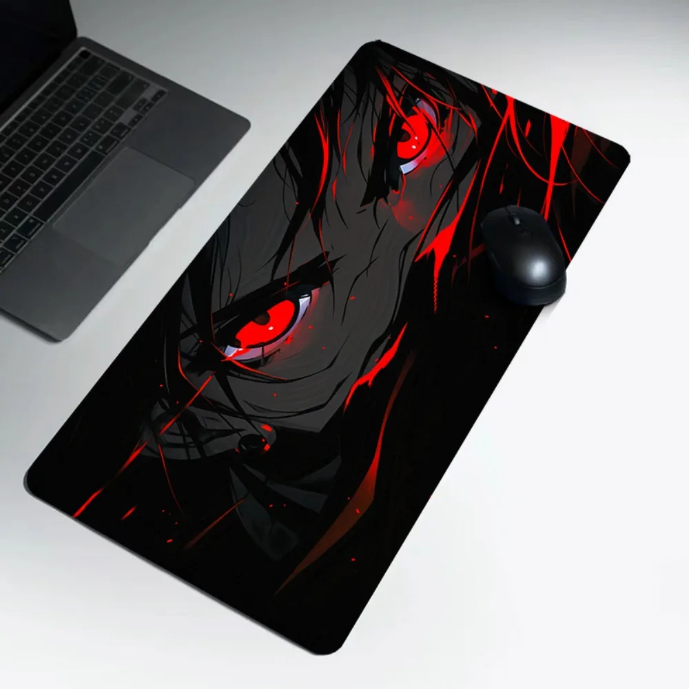 Extra-large hot anime eyes gaming mouse pad. Anti-slip table Smooth surface suitable home offices and gamers one piece mouse pad
