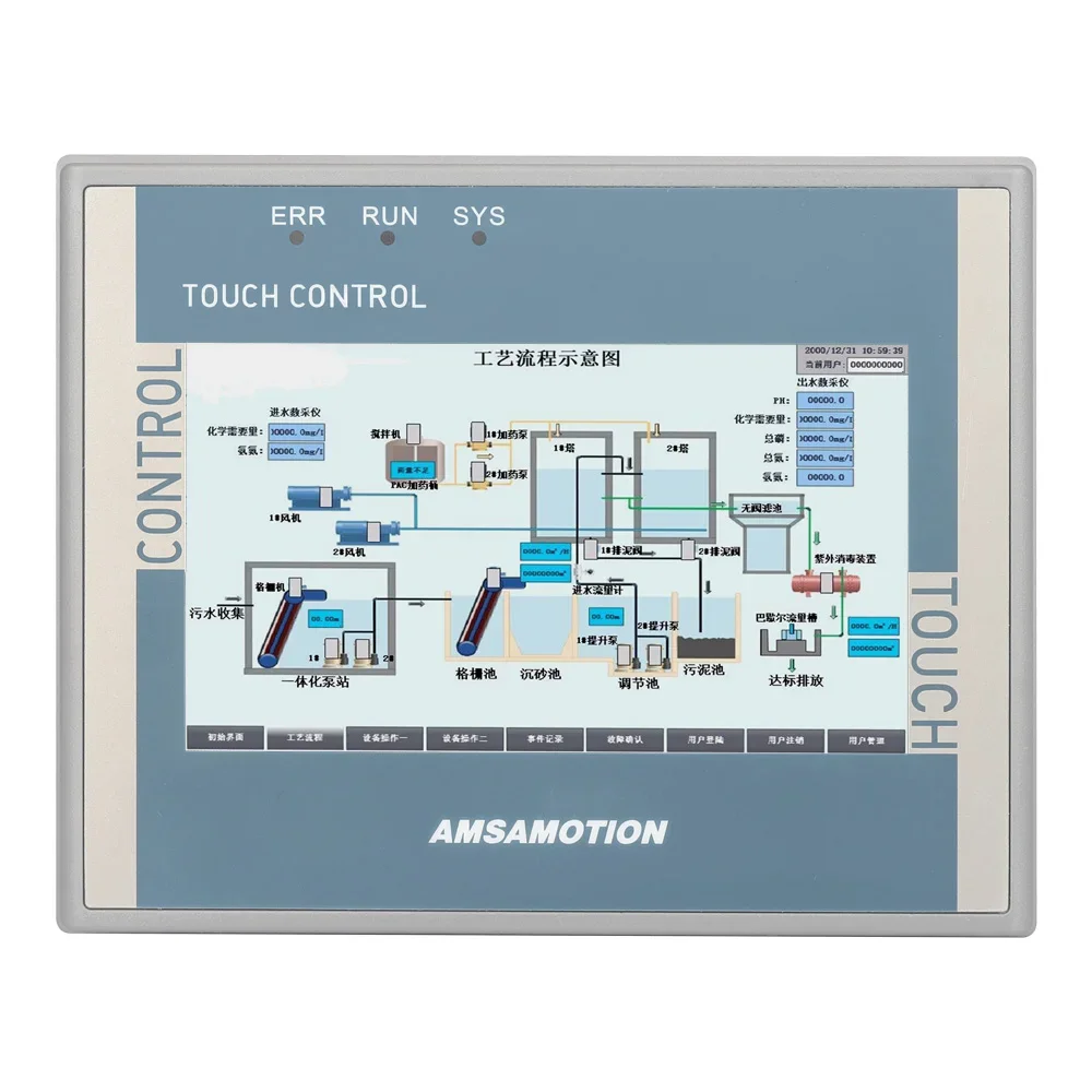 4.3" 7" All-in-one Integrator Controller of HMI PLC HS7A-32MRT HS7A-32MR Operate Panel Transistor Relay 2 Way PT100