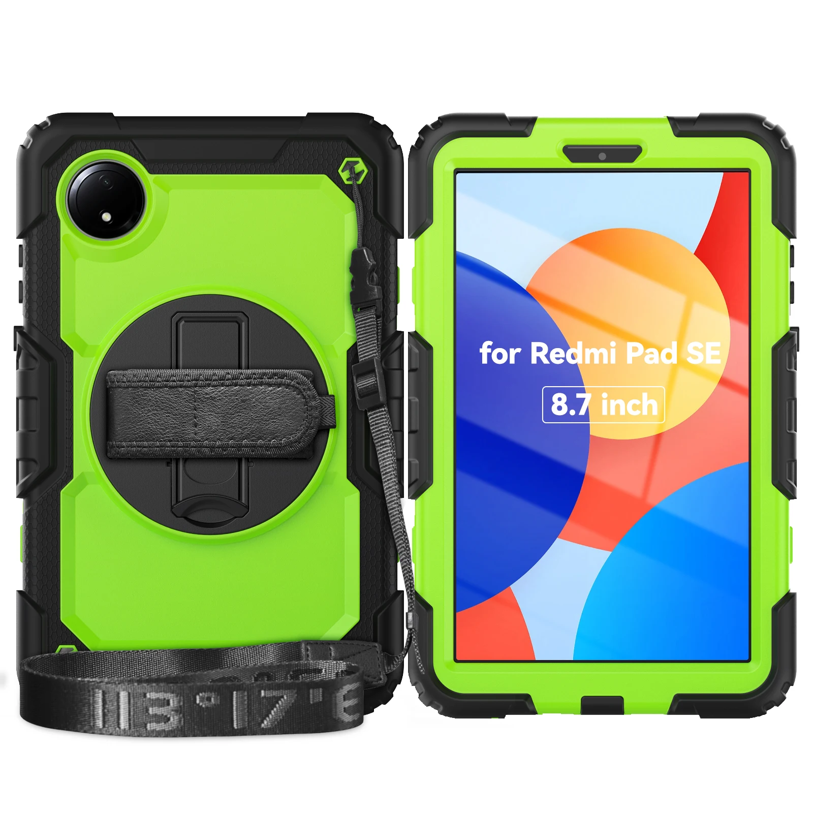 Heavy Duty Shockrpoof Case 360° Rotating Hand/Shoulder Strap Stand