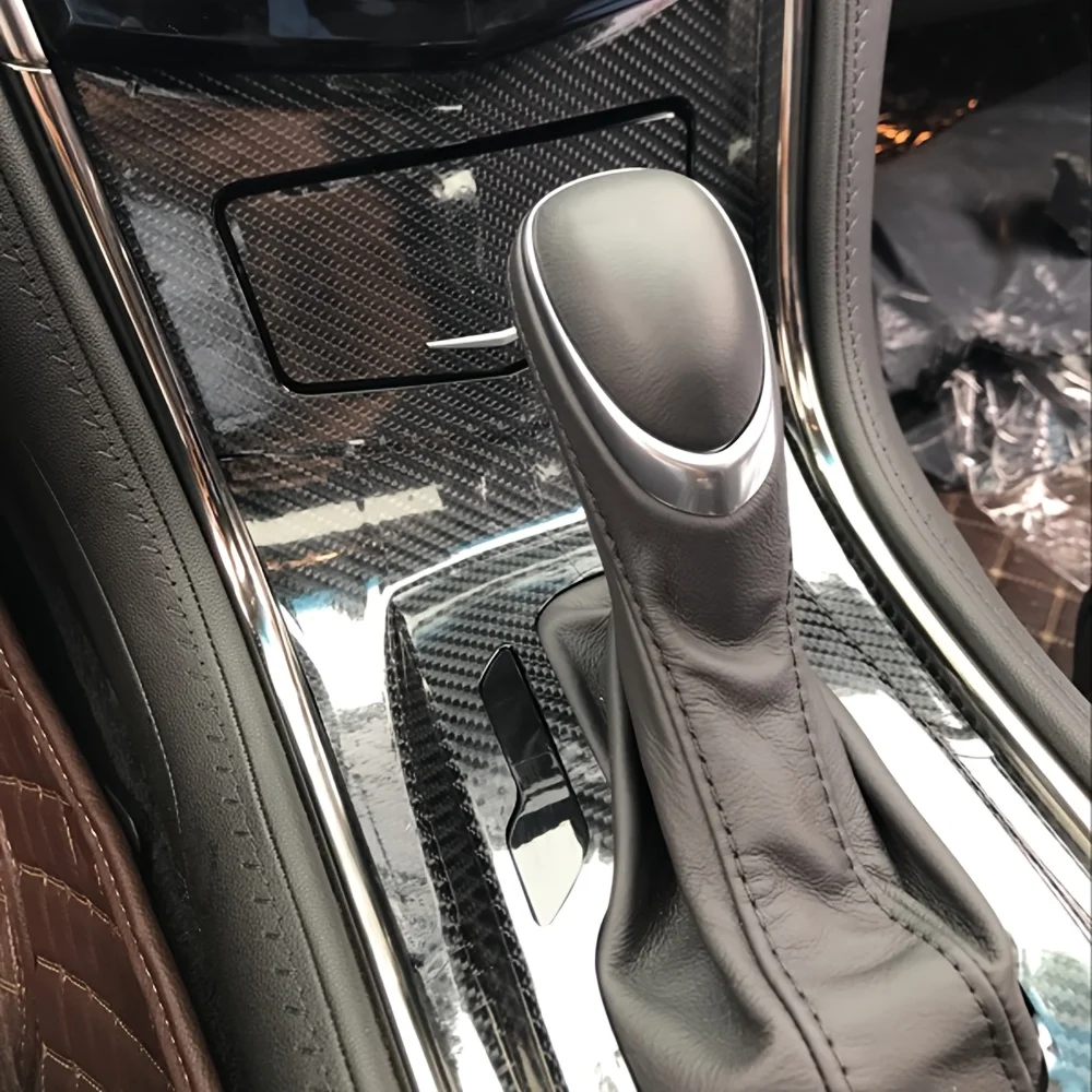 

Car-Styling Carbon Fiber Car Interior Center Console Color Change Molding Sticker Decals For Cadillac ATS 2013-2018