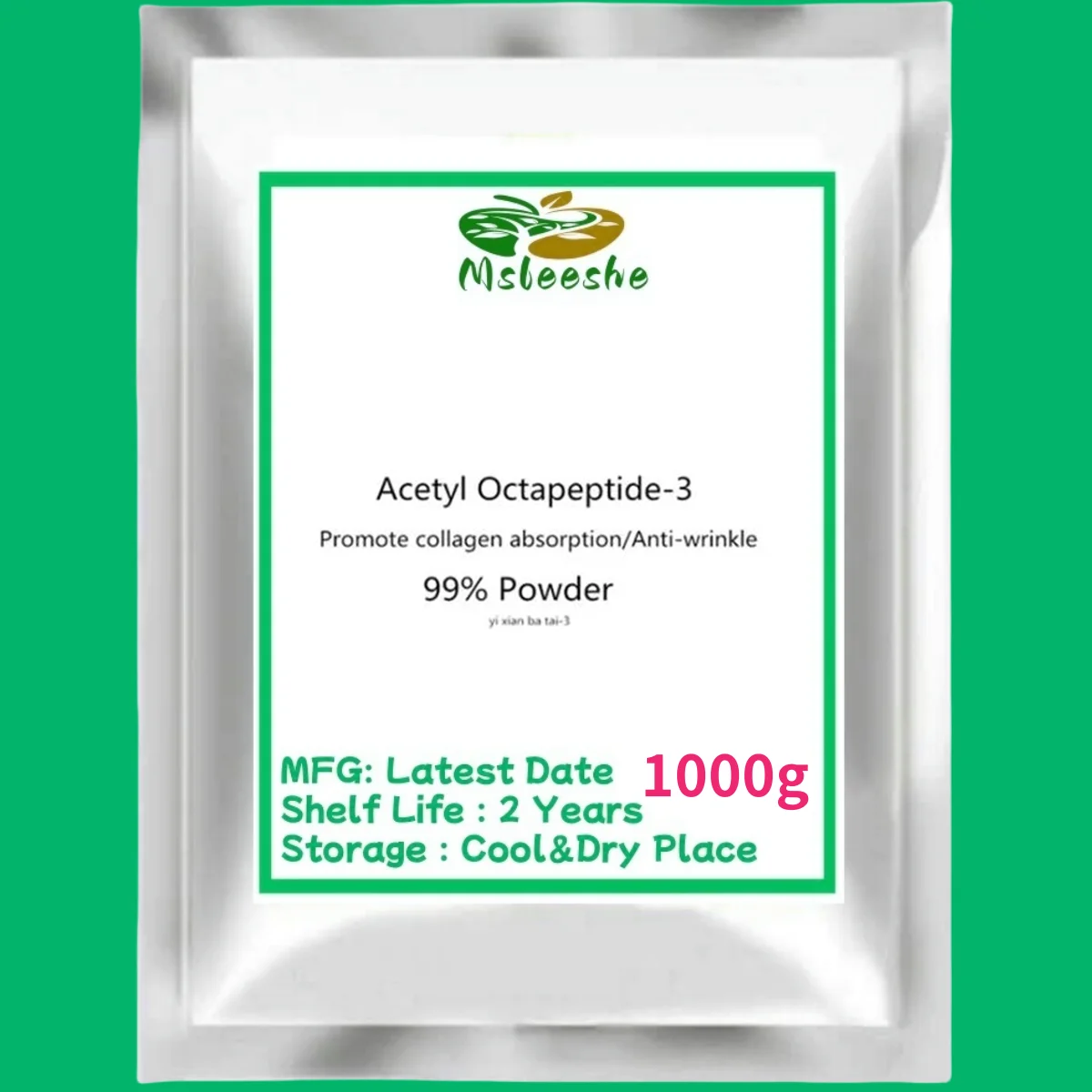 High Quality Acetyl Octapeptide-3 Powder/SNAP-8 peptide CAS 868844-74-0 Promote collagen absorption/Anti-wrinkle