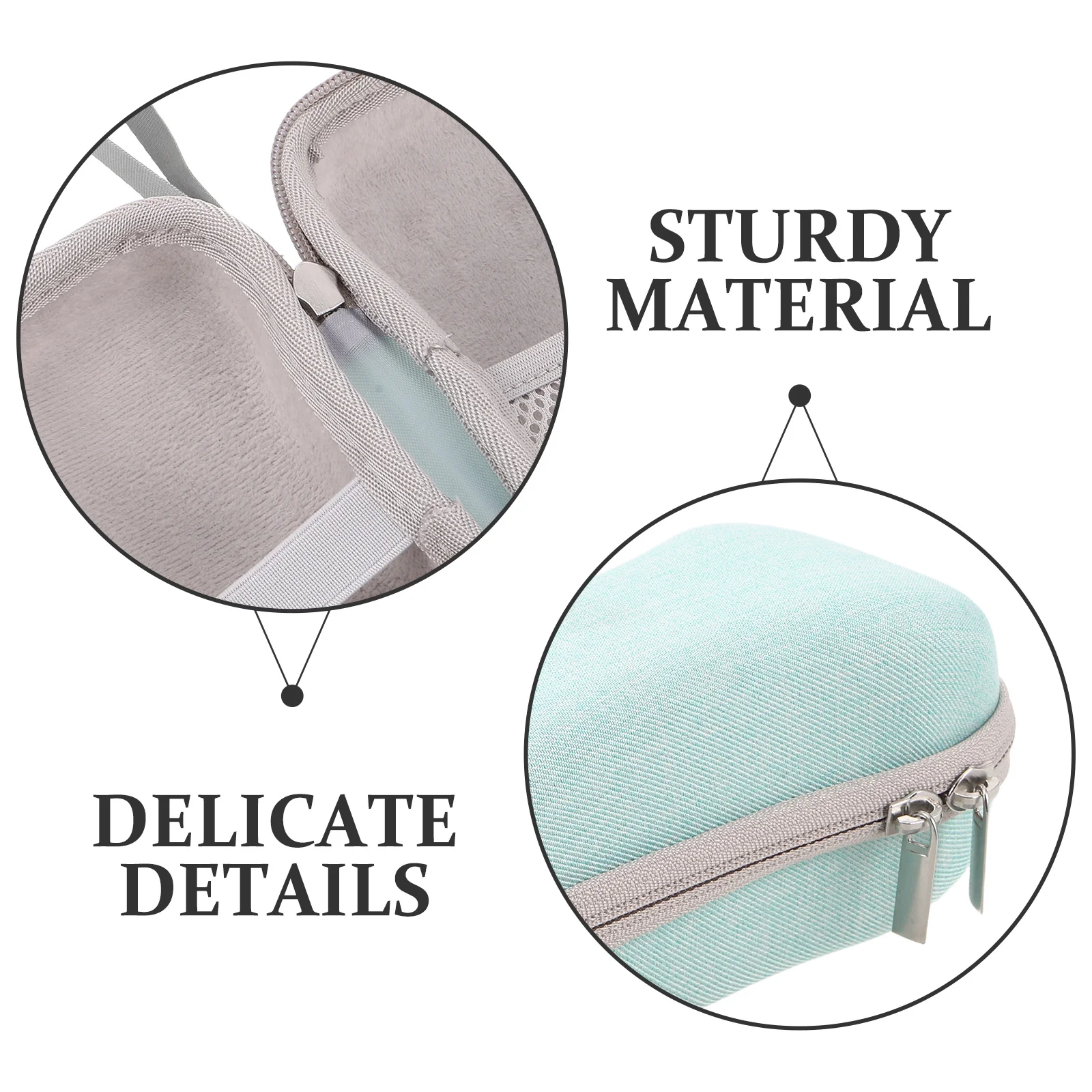 ماكينة حلاقة كهربائية محمولة، حافظة صلبة، أخضر نابض بالحياة، مضاد للضغط، منظم تخزين، صندوق حماية مدمج للسفر