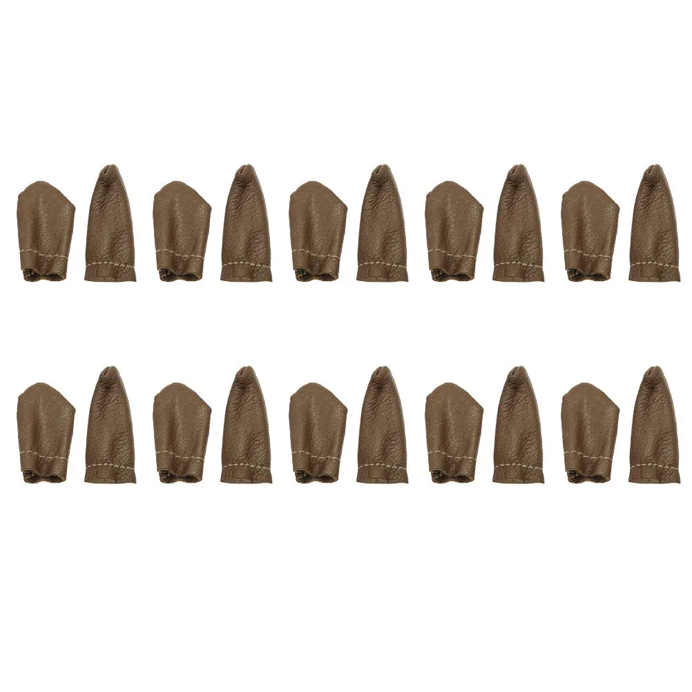 

10Pairs Finger Protectors Soft Breathable Flexible Finger Guards for Sewing Knitting Needle DIY Felting