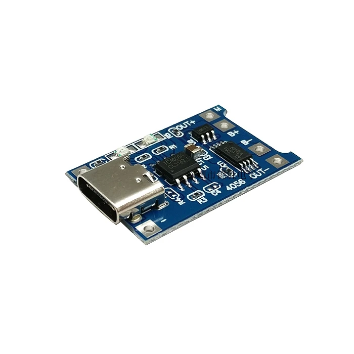 

TP4056 1A Lithium battery charging board module TYPE C USB interface charging protection two-in-one