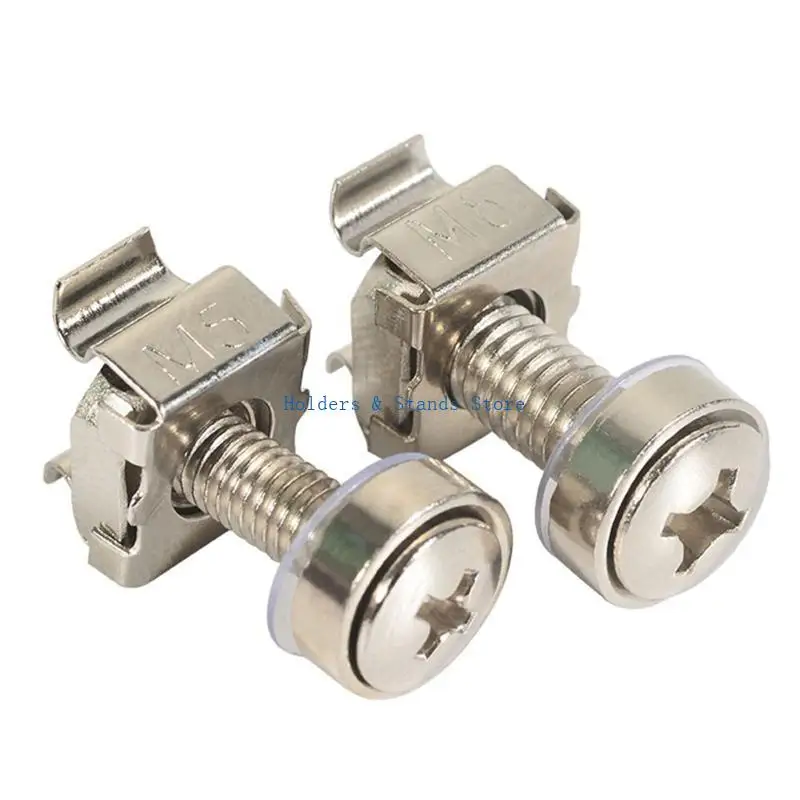 Y4UE M6x12mm 16mm Rack Server Cabinets Server Shelves Mount Rack Mount Screw