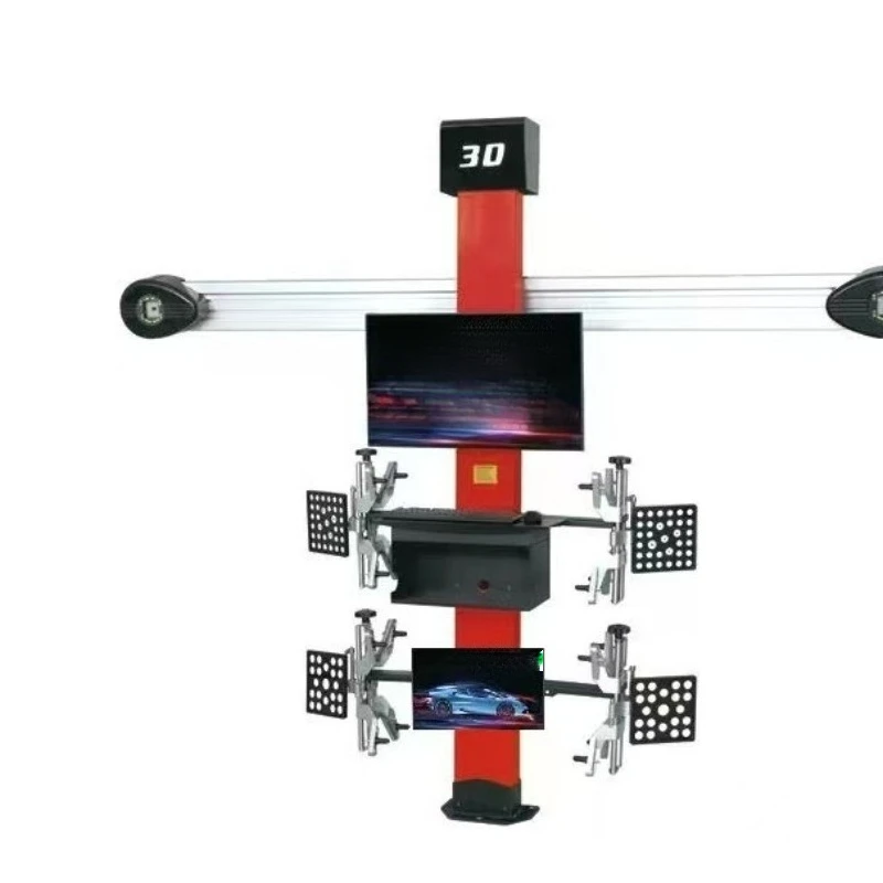 3D four-wheel aligner large shear lift trolley maintenance auto repair tire positioning machine electric