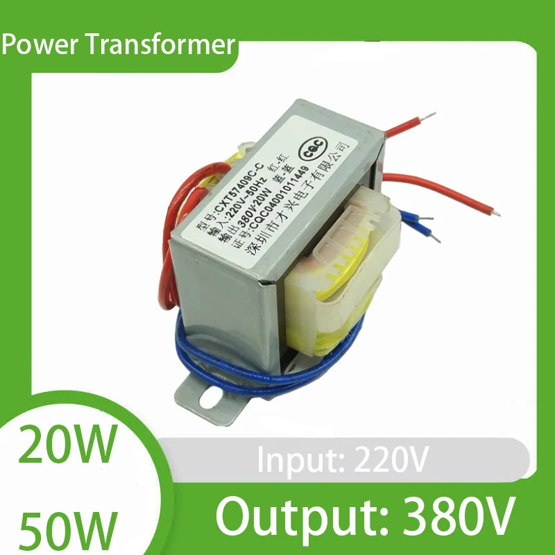 

AC 380V Output Voltage 20W 50W Input 220V 50Hz Single Power Transformer