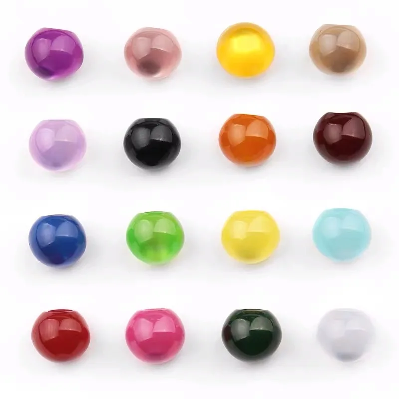 Imitation Jade Pearl Buttons 10/11.5mm Round Resin Cheongsam Buttons Sewing Scrapbooking Garment DIY Shirt Clothing Decoration