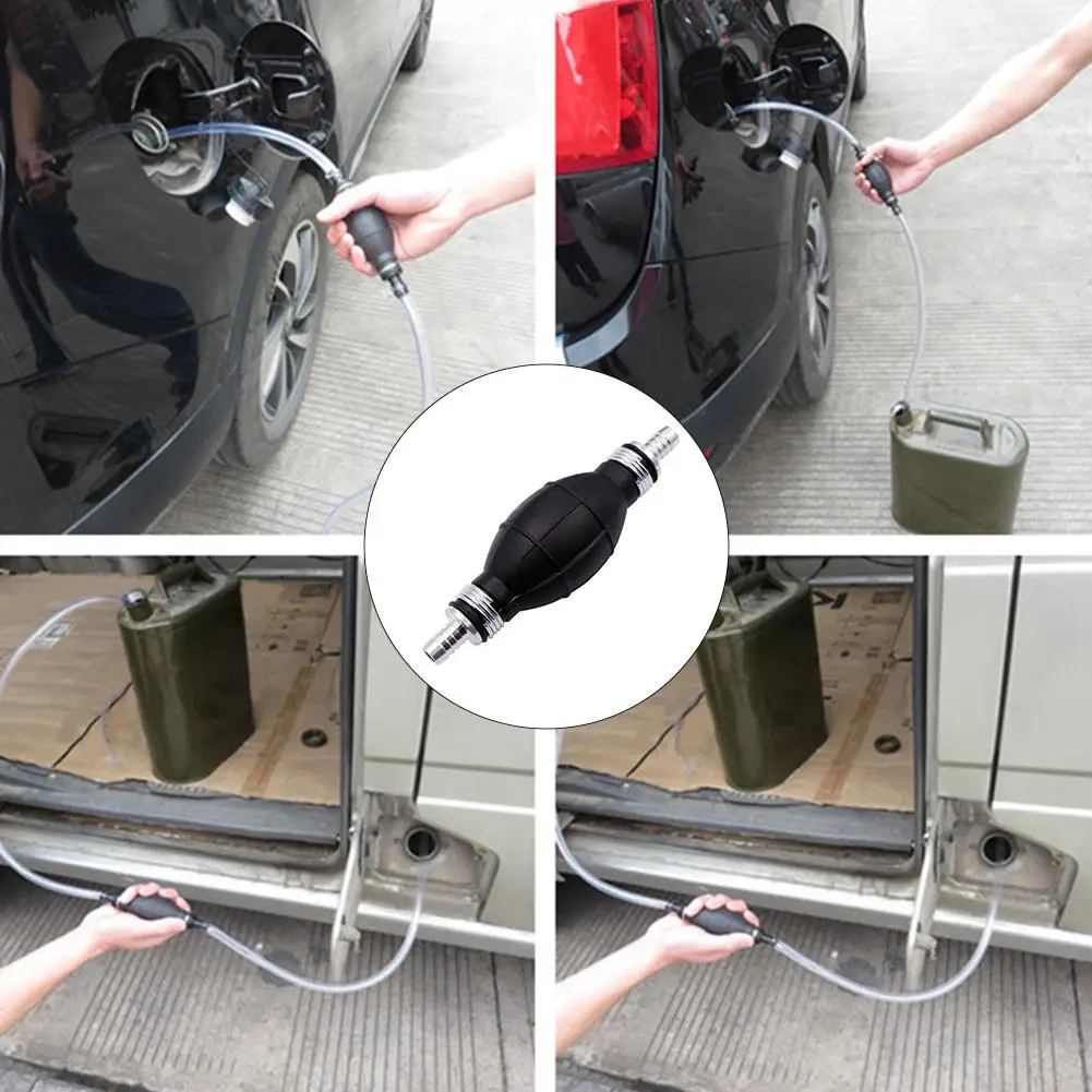 12mm Hand Fuel Pump Universal Rubber Fuel Pump Line Manual Liquid Oil Transfer Pump Oil Transfer Petrol For Motorcycle Boat - view 3