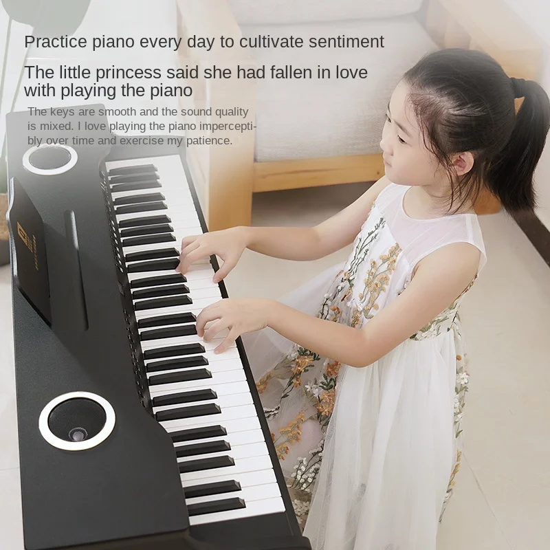 Zl Children's Piano Wooden Electronic Organ Toy 61 Key Musical Instrument Enlightenment Can Be Played