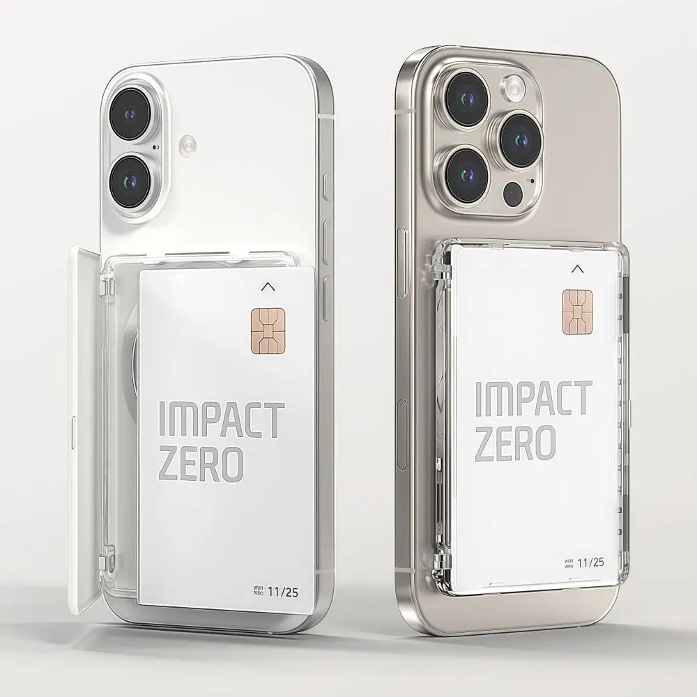 

Transparent For MagSafe Card Sleeve Shockproof Ultra-thin Magnetic Stand Card Holder Detachable for iphone 17/16/15/14/13/12