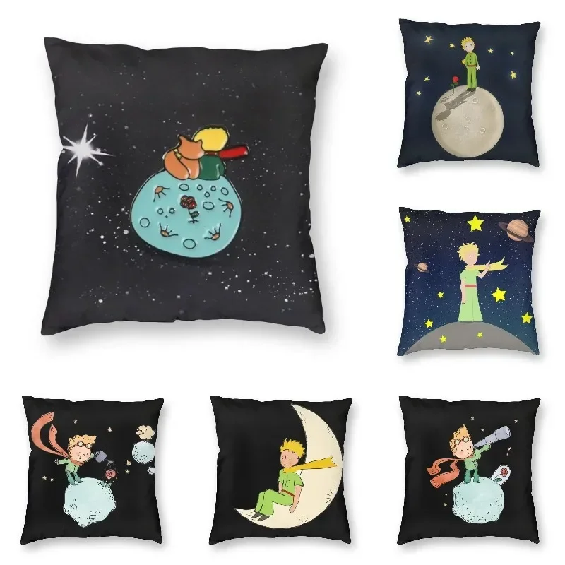 The Little Prince French Novels Sofa Cushion Cover Le Petit Prince Velvet Modern Throw Pillow Case Home Decoration Pillowcase