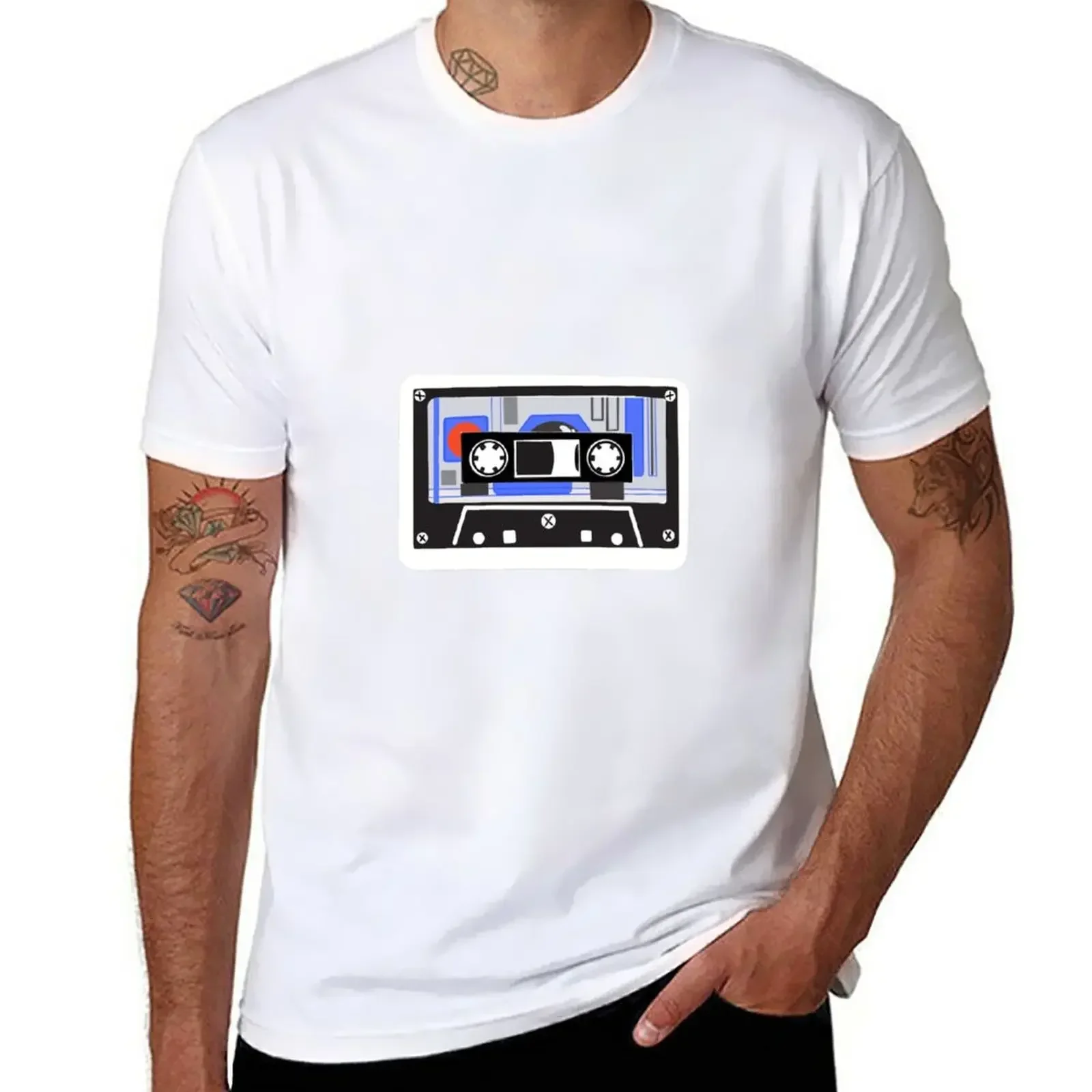 R2 cassette T-Shirt quick drying shirts graphic mens clothing