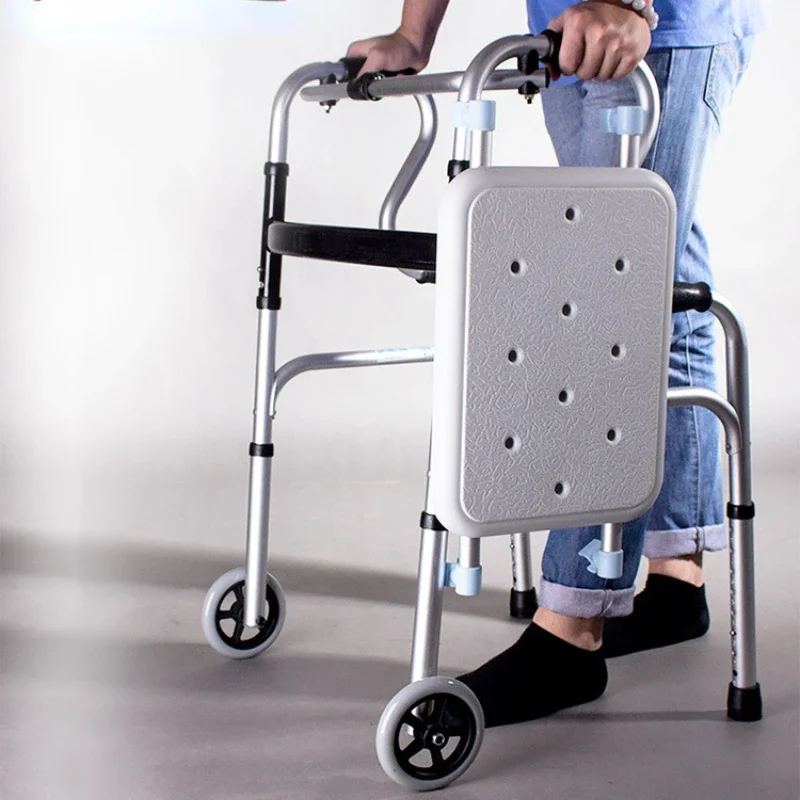 

Aluminum Alloy Walker for The Elderly 3-in-1 Bathing and Travel Aid Pregnant Woman Toilet Height Adjustable Chair