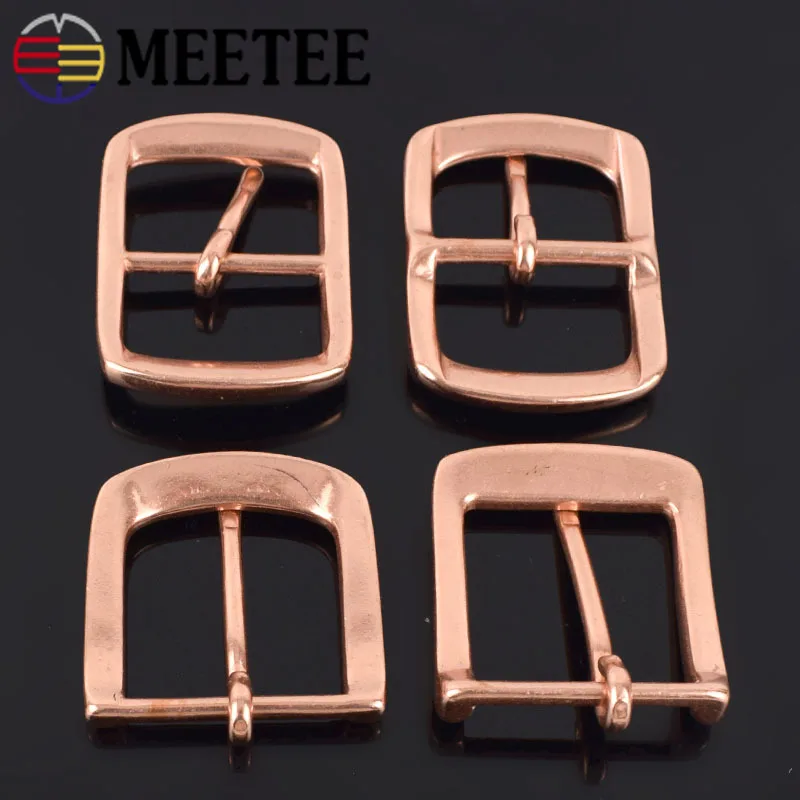 Meetee 1pc 40mm Copper Men\'s Belt Buckle Head DIY Leather Craft Jeans Trousers Casual Garment Decoration for 38-39mm Belts YK012