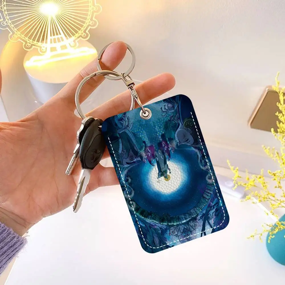 Wolfwalkers بو الجلود الناعمة مستطيلة حامل بطاقة المفاتيح التعريفي مصعد غطاء للحماية الشباب Faion Accory #5