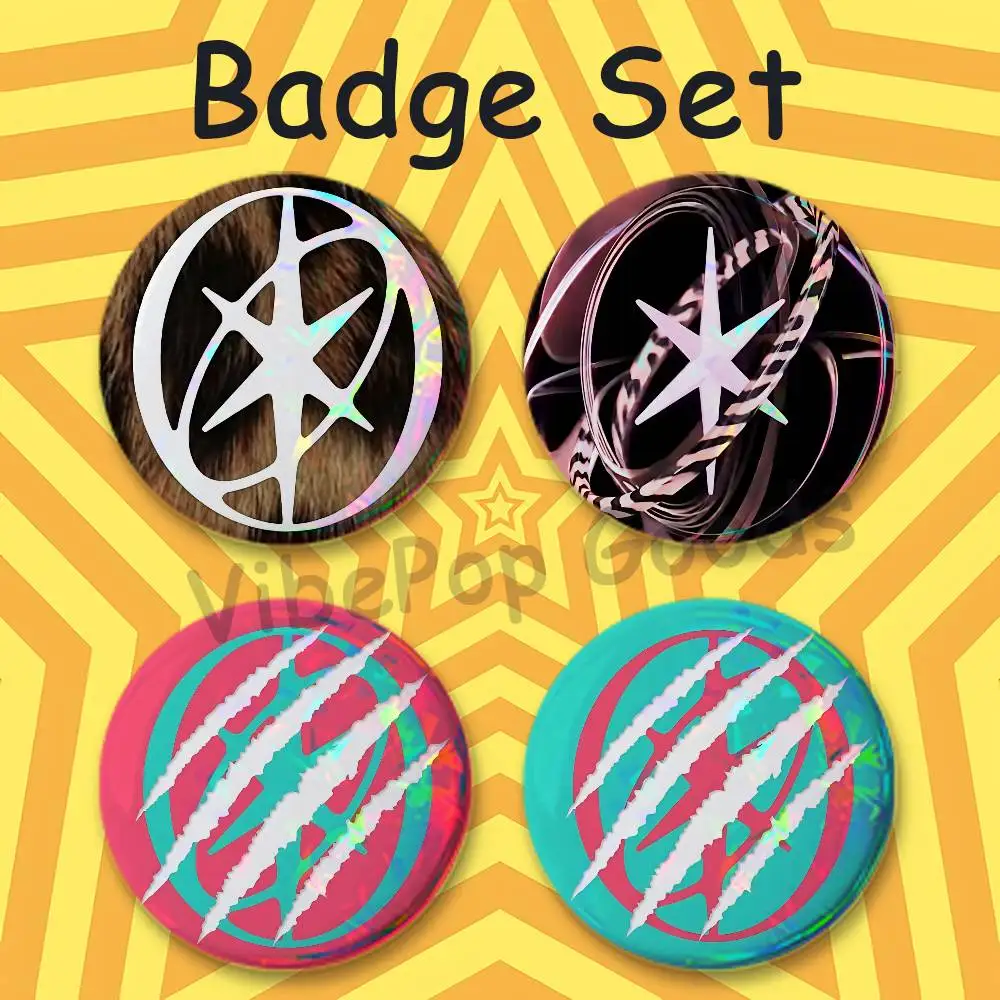 M-Manon K-Katseye Animal M-Megan Creative Quirky Mini Pill Badges 25mm Micro Button Pins Fan-made Merch  Gift for Friends