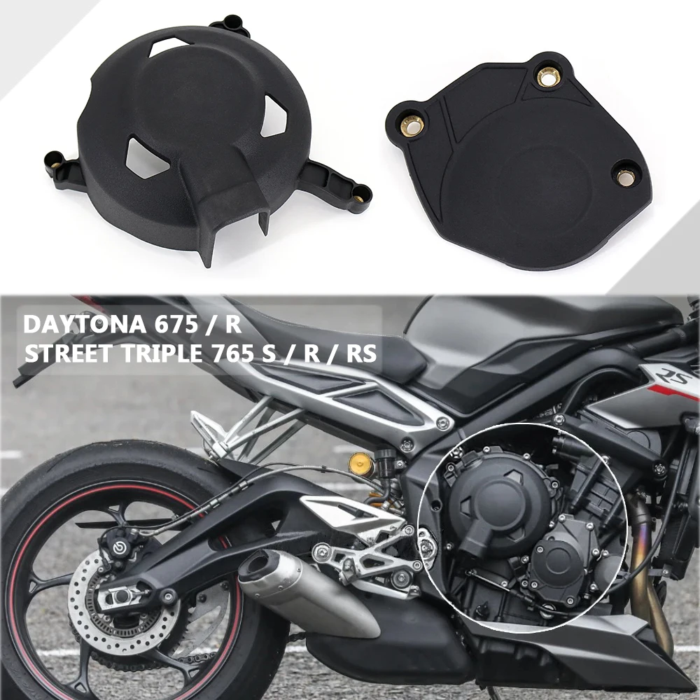 

For Daytona 675 / R Street Triple 765 RS/S/R Engine Protection Cover Guard Kit Motorcycle Accessories Crash Protector ﻿