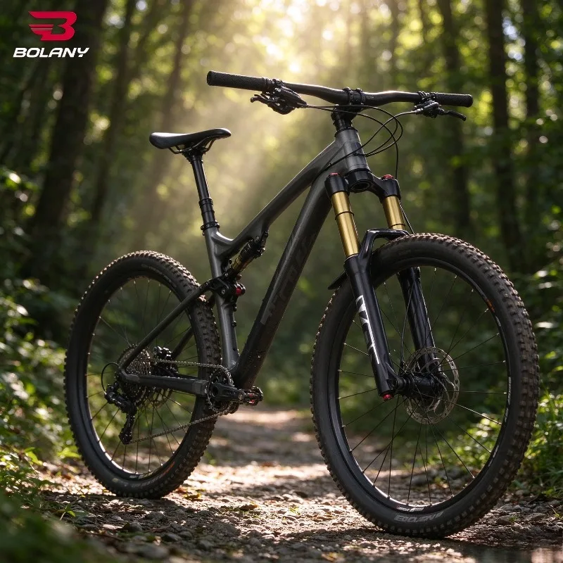 Bolany-Bicycle Front Fork with Barrel Shaft, Air Resilience Suspension, Rear Corolla Structure Design, MTB, 20 in, 24 in