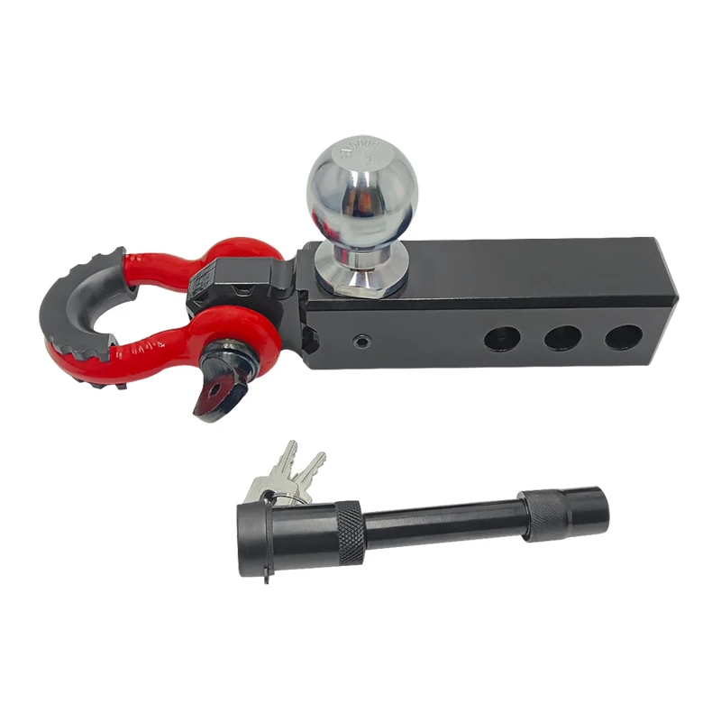 

Trailer Hitch U-Shackle Connect 5x5cm Pipe Arm for Off-Road Vehicle Modification Ring Tow Hook Camp Trailer Accessories