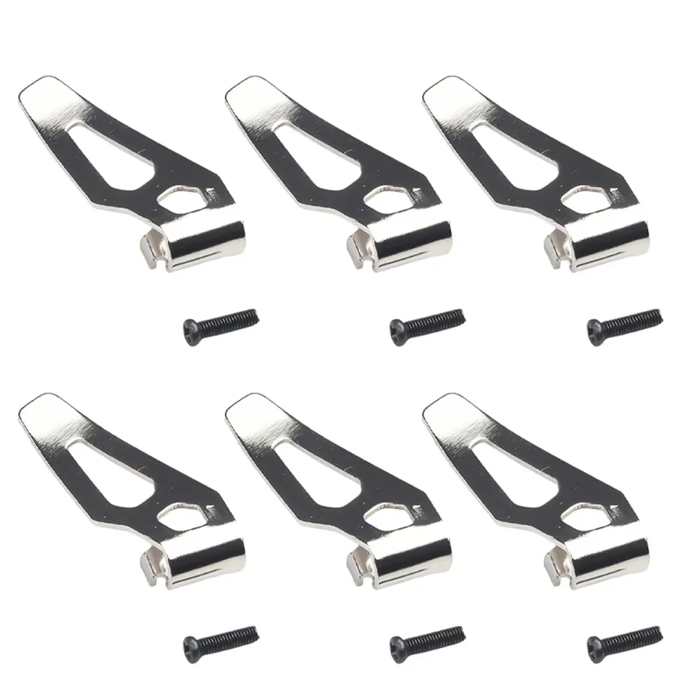 

6pcs Belt Hook And Clip Set Belt Clip And Screw Drill Belt Clips For Drills Impact Drivers Wrenches Power Tool Accessories