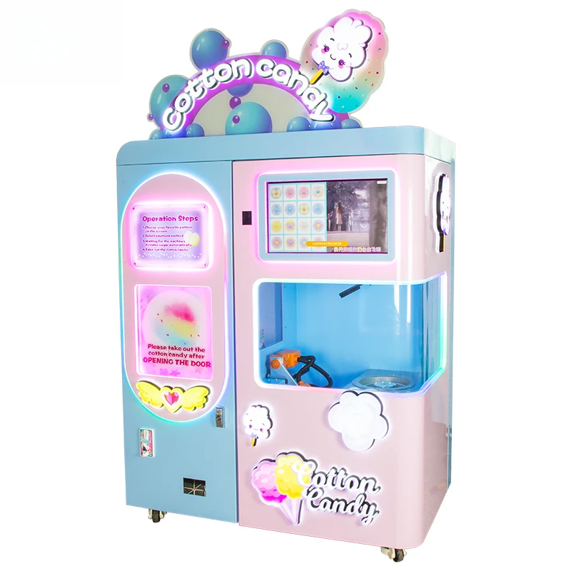 High-Profit Commercial Making Electric Fully Automatic Robot Cotton Candy Vending Machine