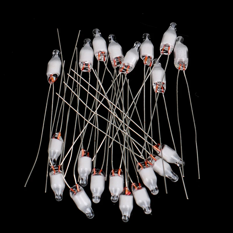 60PCS Red Green Blue Red Neon Light Bulb Indicator Light Standard Miniature Bulb 4*10mm Neon Light Bulb Indicator