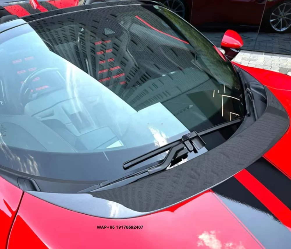 

High Quality SF90 Engine Hood Decoration forFerrari SF90 N-type Dry Carbon Fiber Engine Hood
