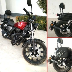 Backrest Shelves Luggage Rack Cushion Side Bag Suitcase Shelf Motorcycle Accessories For KEEWAY K Light 125 K Light 202
